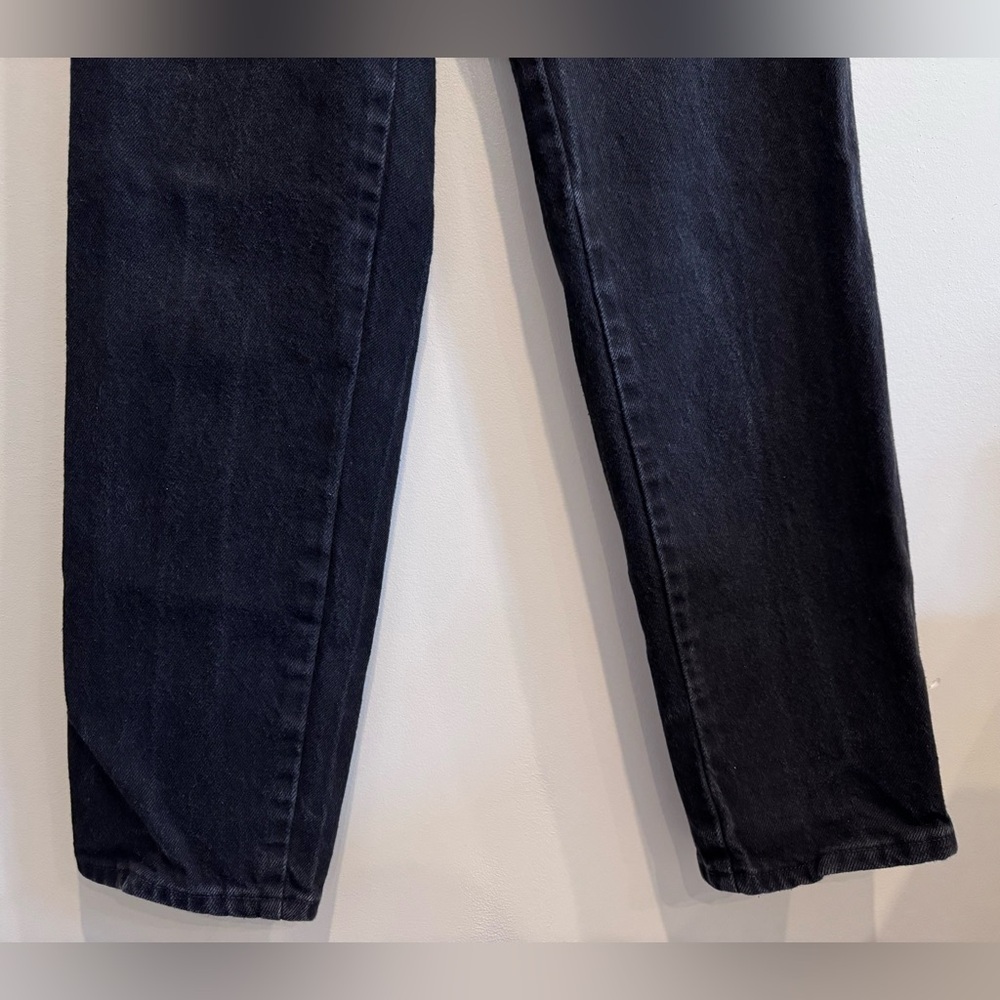 Wrangler Straight Leg Jeans in Washed Black - Picture 9 of 13